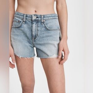 NWT! Rag & Bone Dre Low-Rise Stella Cut-Off Denim Shorts Dark Indigo Size 28/M